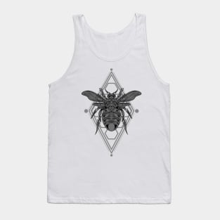 Grey Bee Ornament 04 Tank Top